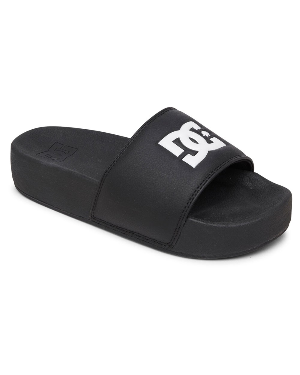 Dc Slide Women's Platform Slider Sandals Black/Black/White Us