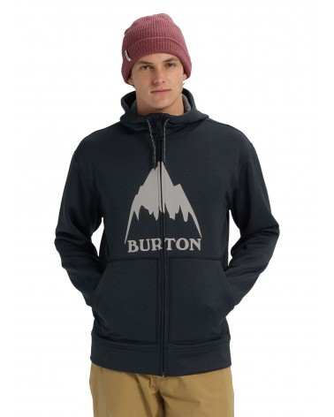 Burton Oak Full-Zip Hoodie - Mountain True Black Heather