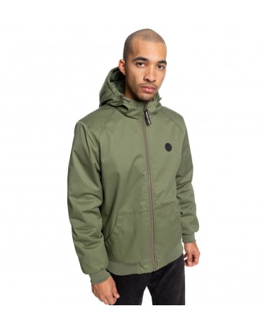Dc Ellis Water Resistant Hooded Jacket - Fatigue Green