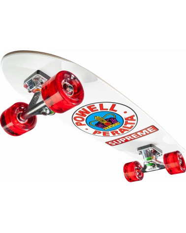 Powell Peralta Sidewalk Surfer Supreme White Cruiser Complete Skateboard - 7.75" x 27.20"