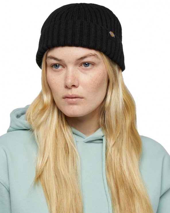 Dickies Black Waffle Beanie Dickies Lockwood Beanie Black